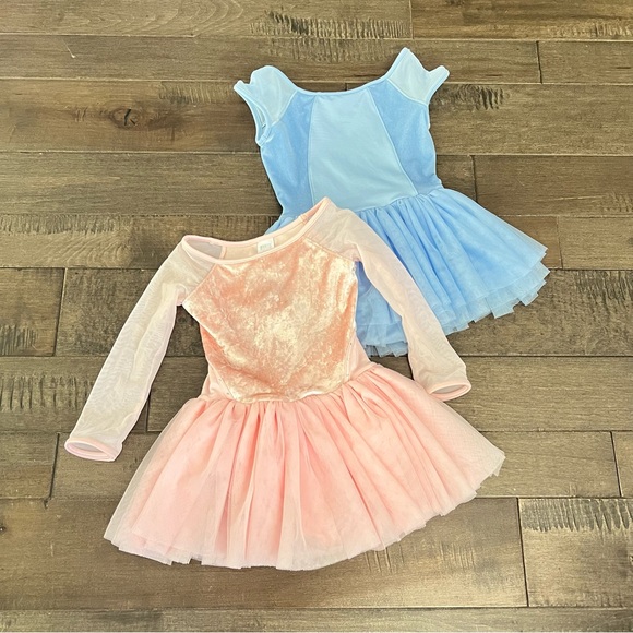 BLOCH Mirella Ballet Leotards Lot Bundle 6X/7 Pink Blue Girls Kids Dance Uniform - Picture 6 of 8
